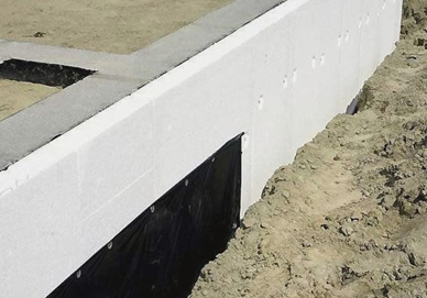 Утепление бетонного фундамента
