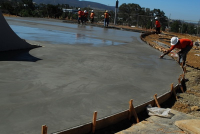 Застывание бетона