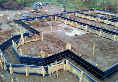 Строительство фундаментов: плиточного и ленточного